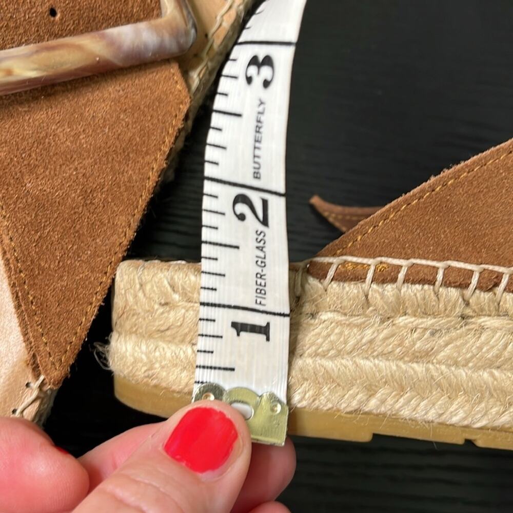 Macarena Brown Suede Slide Sandals - Picture 9 of 9